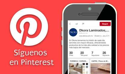 Síguenos en Pinterest Dkora